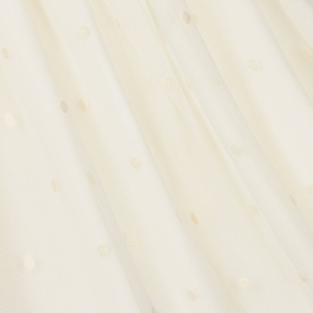 Abuela Tata-Girls Ivory Tulle & Lace Dress  | Childrensalon Outlet