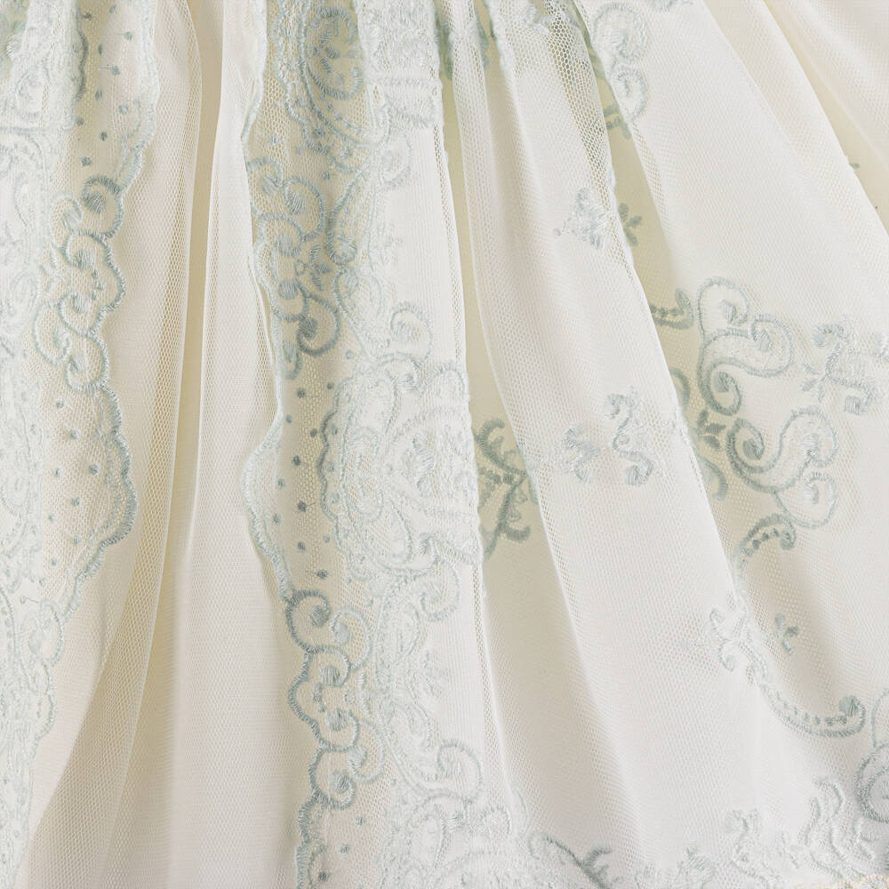 Abuela Tata-Girls Mint & Cream Lace Ensemble | Childrensalon Outlet