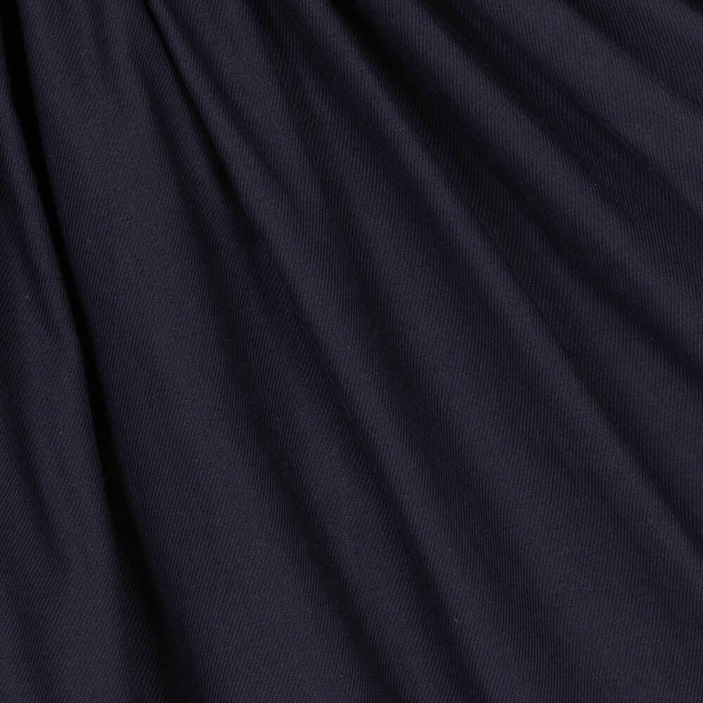 Abuela Tata-فستان قطن تويل مزين بكشكش لون كحلي وزهري | Childrensalon Outlet