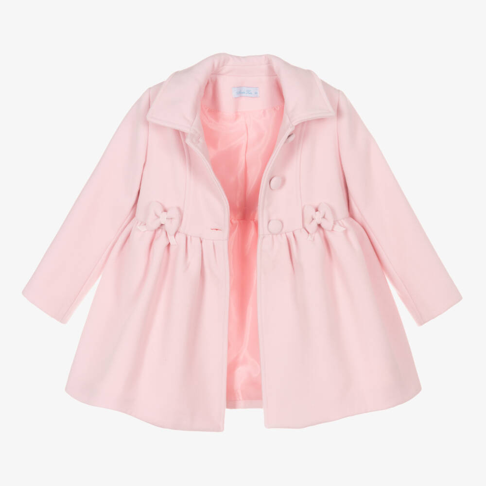 Abuela Tata-Girls Pastel Long Ruffle Coat | Childrensalon Outlet