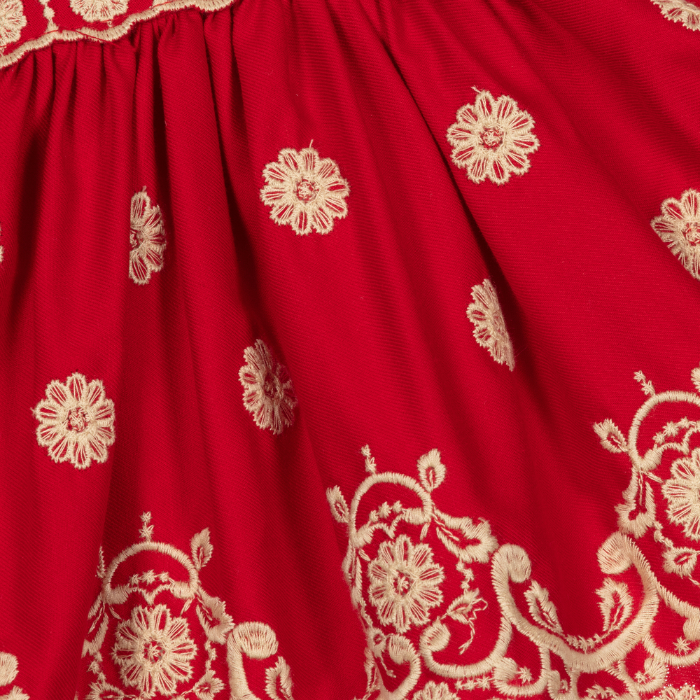 Abuela Tata-Красно-золотистое платье для девочек | Childrensalon Outlet