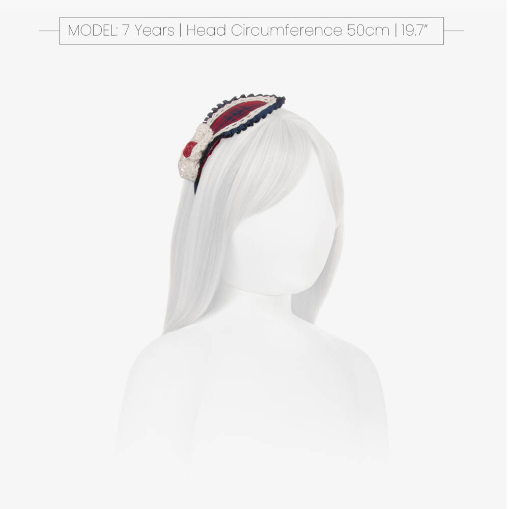 Abuela Tata-Girls Rosette Tartan Hairband | Childrensalon Outlet