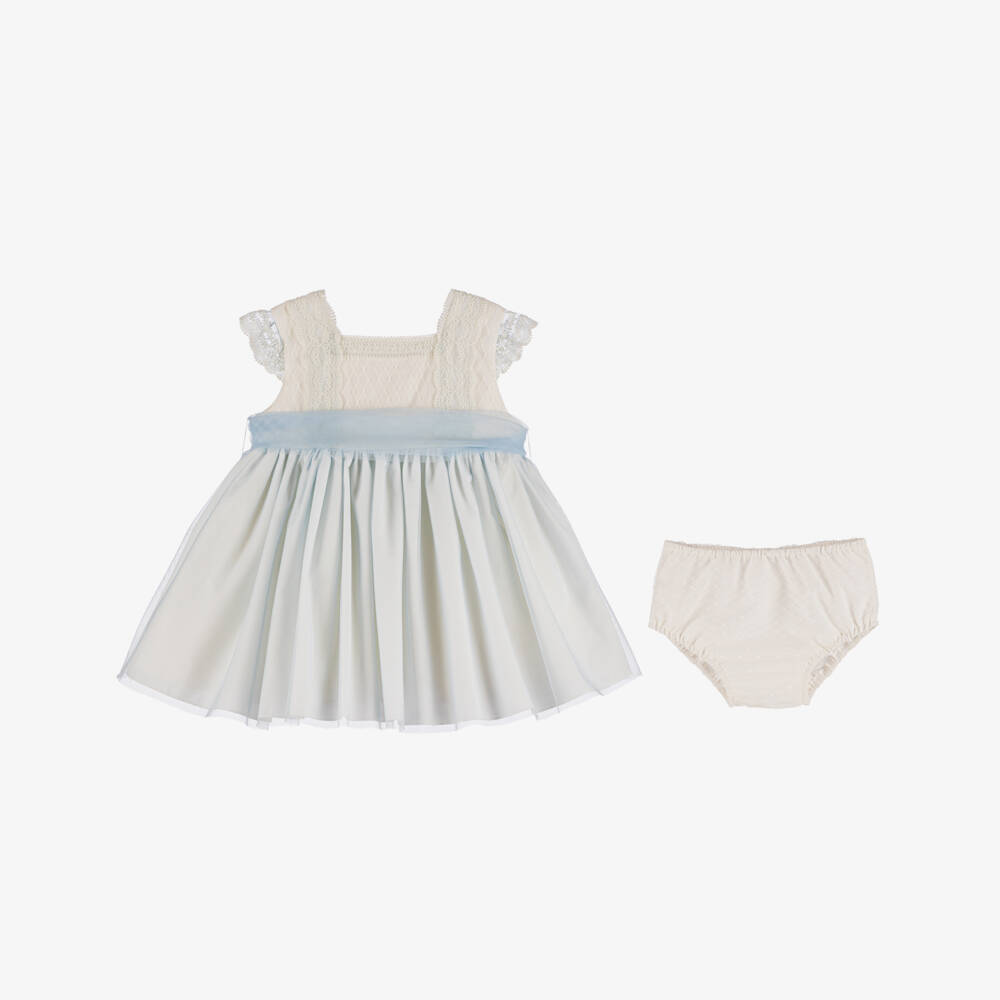 Abuela Tata-Girls Tulle Set with Bonnet Delight | Childrensalon Outlet