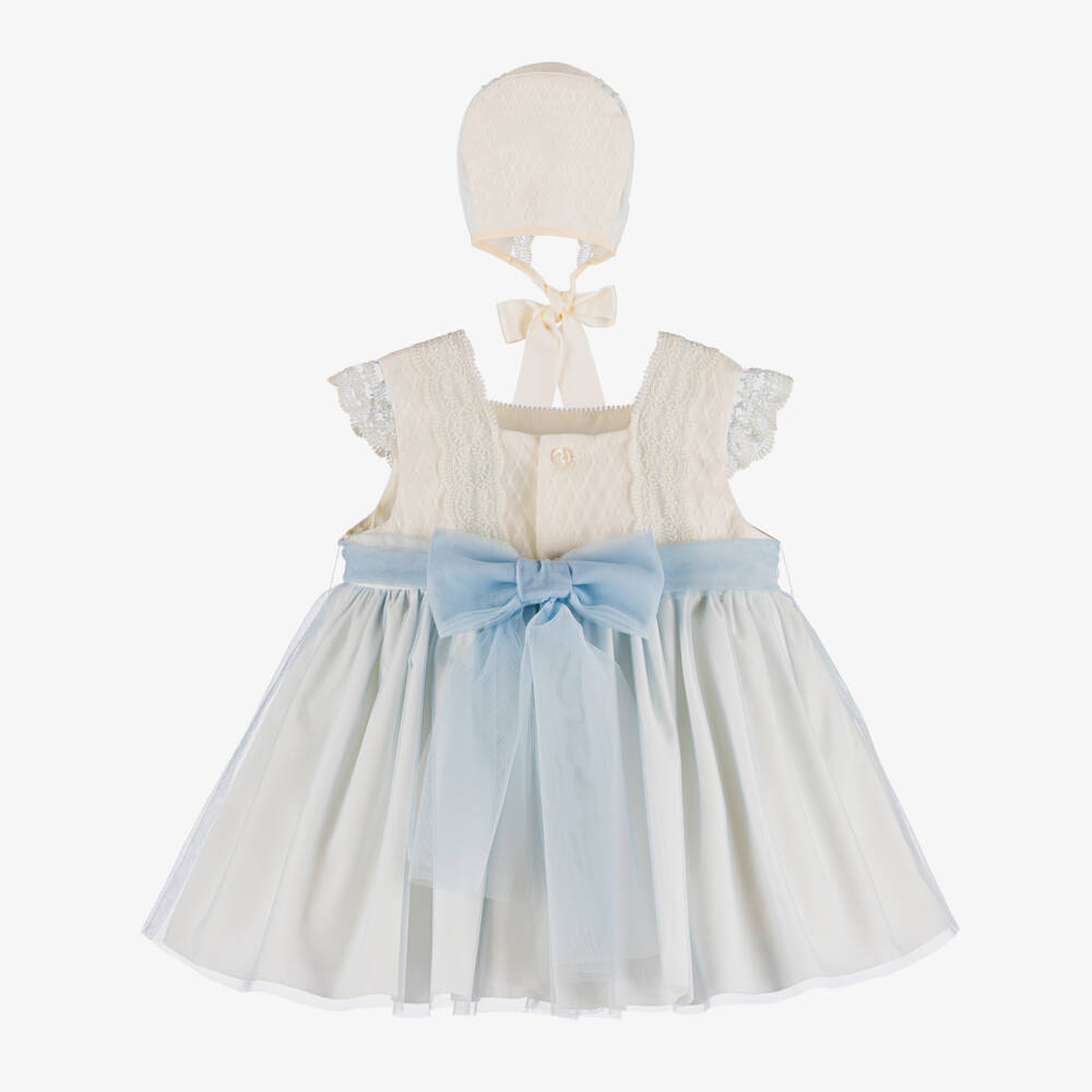 Abuela Tata-Girls Tulle Set with Bonnet Delight | Childrensalon Outlet