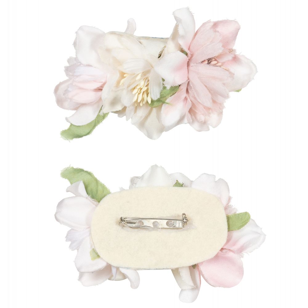 Abuela Tata-Кремово-розовое кружевное платье | Childrensalon Outlet