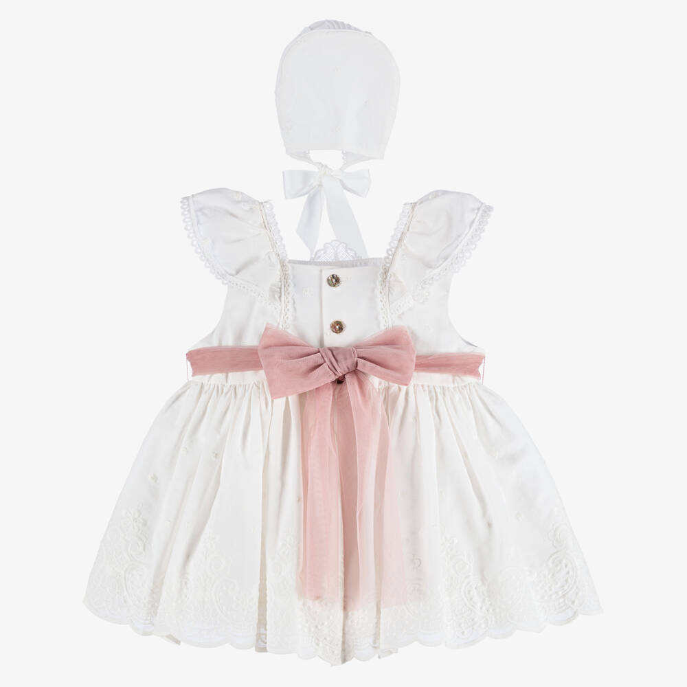 Abuela Tata-Набор Белый с Бантом для Маленькой Принцессы | Childrensalon Outlet