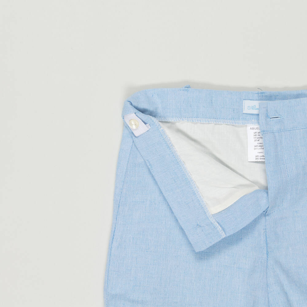 Abuela Tata-Preloved Boys Blue Cotton Shorts Set (5 years) | Childrensalon Outlet