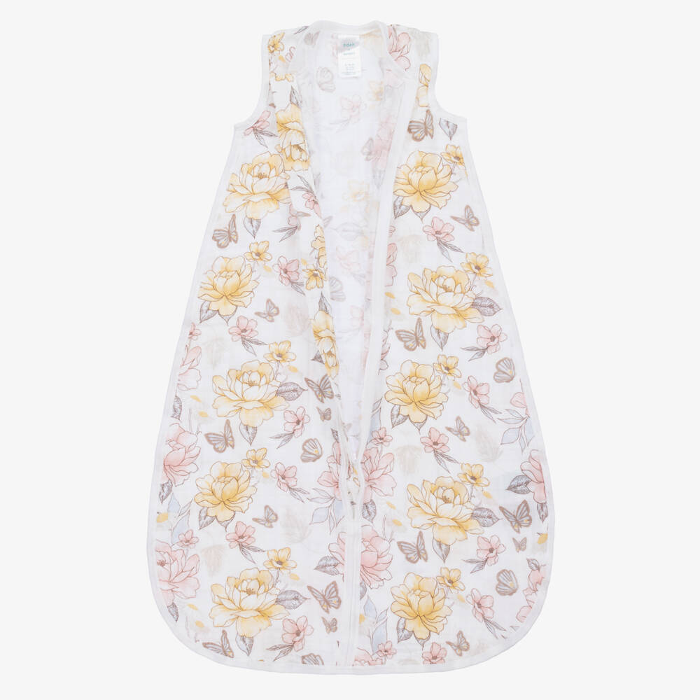 aden + anais-Girls Soft White Muslin Sleep Sack | Childrensalon Outlet