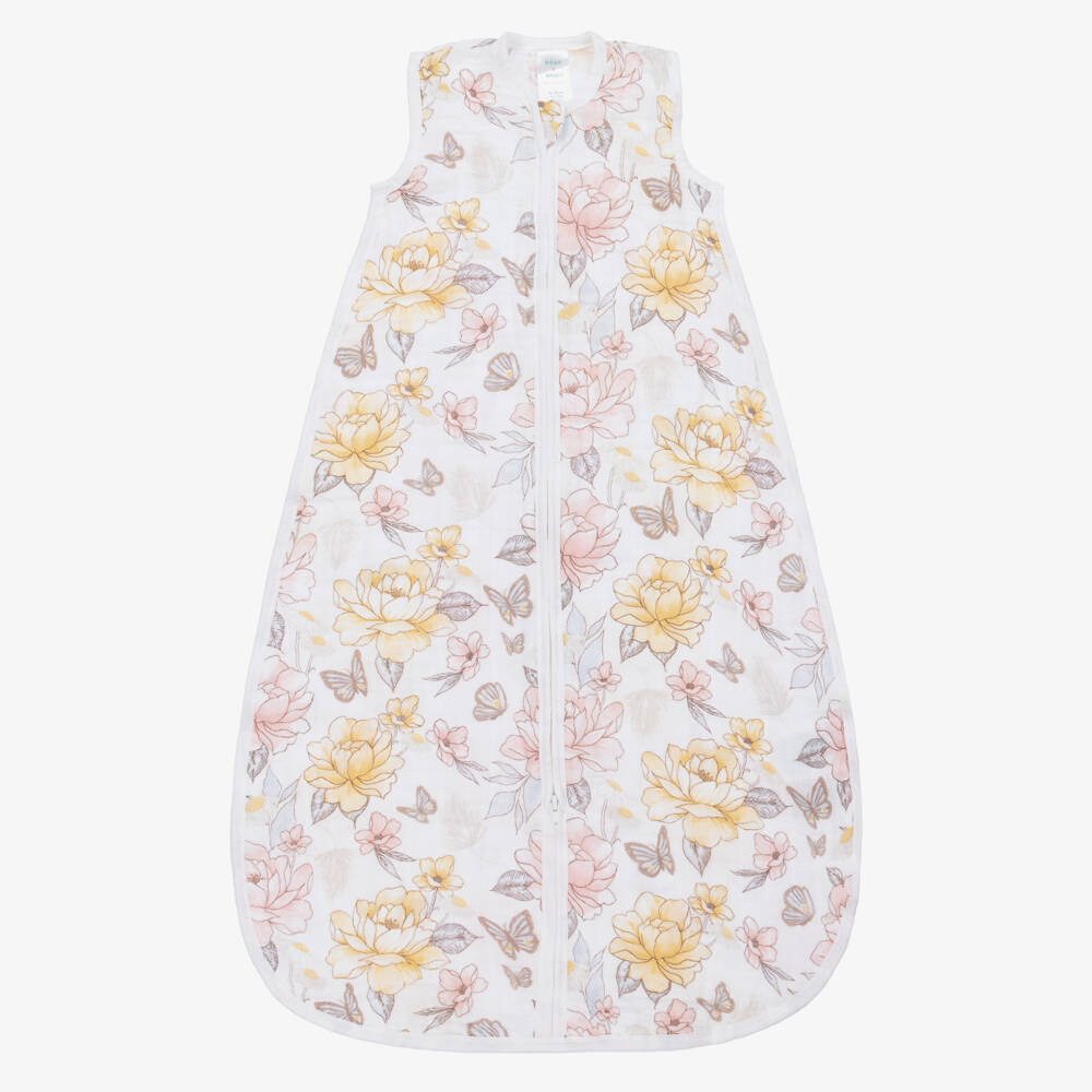 aden + anais-Girls Soft White Muslin Sleep Sack | Childrensalon Outlet