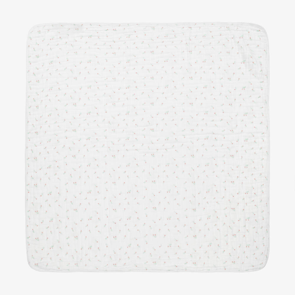 aden + anais-Girls Woven White Cotton Wrap | Childrensalon Outlet