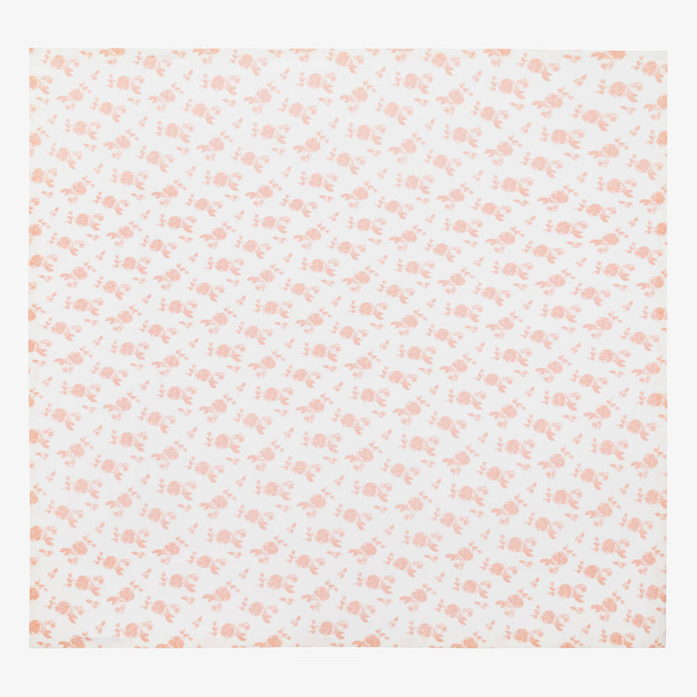 aden + anais-Pink & Whtie Snuggle Knit Blanket (120cm) | Childrensalon Outlet