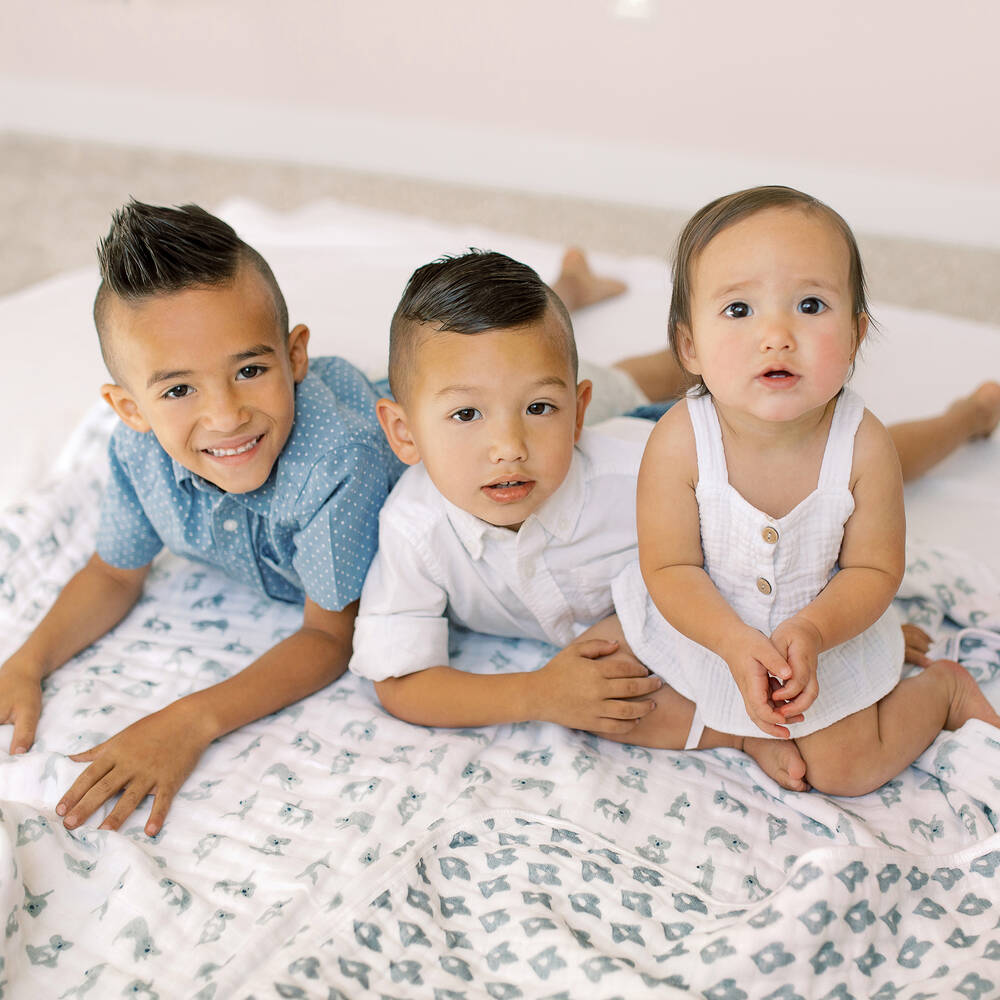aden anais White Muslin Blanket 120cm Childrensalon Outlet