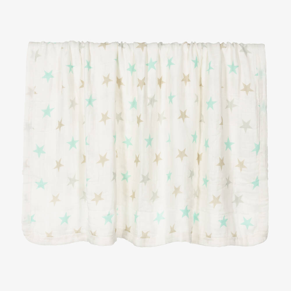 aden + anais-White Muslin Blanket (120cm) | Childrensalon Outlet