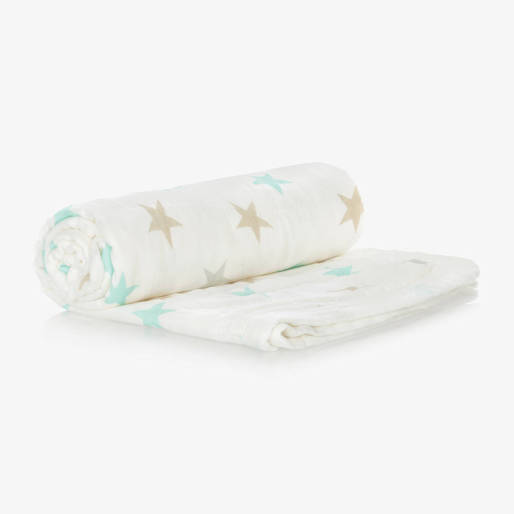 aden anais White Muslin Blanket 120cm Childrensalon Outlet