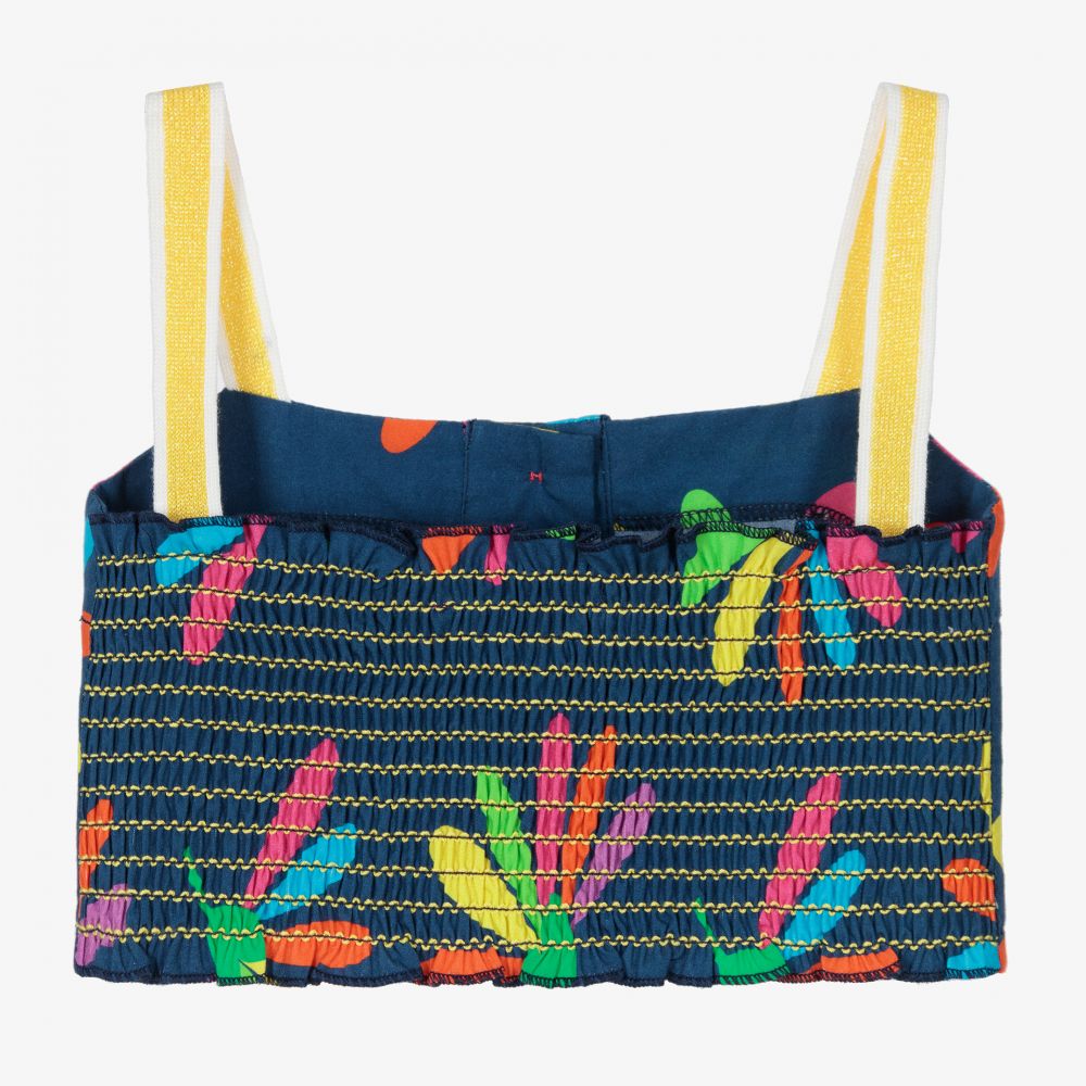 Agatha Ruiz de la Prada-توب قصير قطن لون كحلي للبنات | Childrensalon Outlet