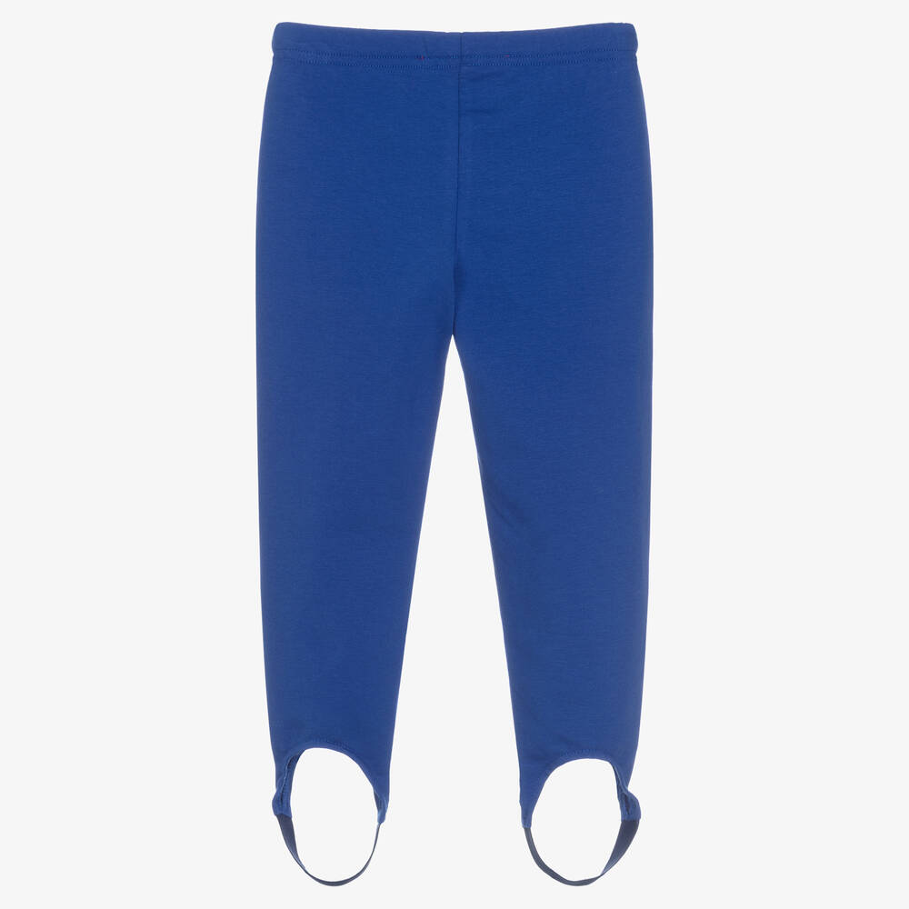 Agatha Ruiz de la Prada-ليغنغز قطن جيرسي لون أزرق للبنات | Childrensalon Outlet