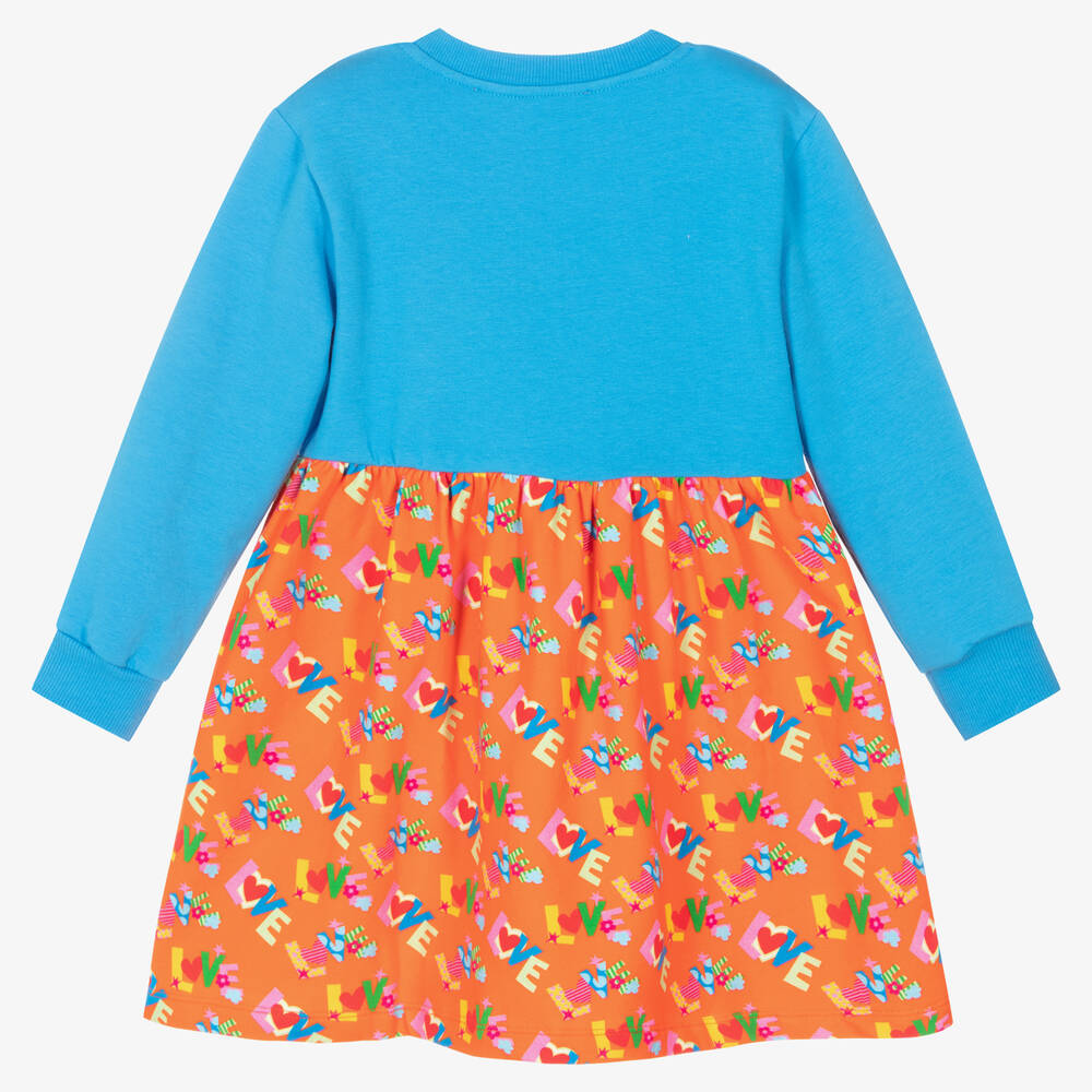 Agatha Ruiz de la Prada-Blue & Orange Jersey Dress | Childrensalon Outlet