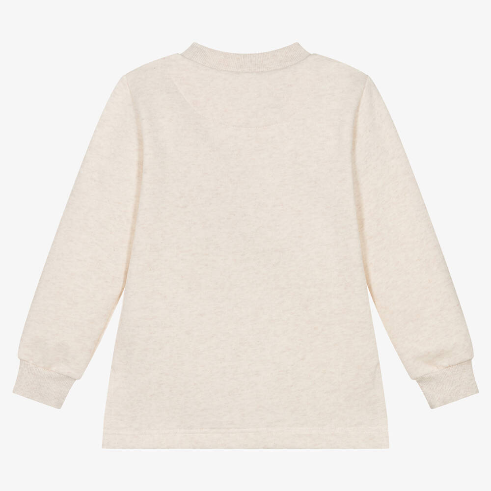 Agatha Ruiz de la Prada-Girls Beige Cotton Sweatshirt Dress | Childrensalon Outlet