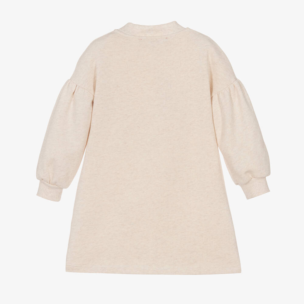 Agatha Ruiz de la Prada-Girls Beige Sweatshirt Dress With Print | Childrensalon Outlet