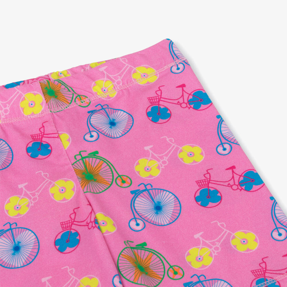 Agatha Ruiz de la Prada-Girls Bicycle Bliss Pink Cotton Shorts | Childrensalon Outlet