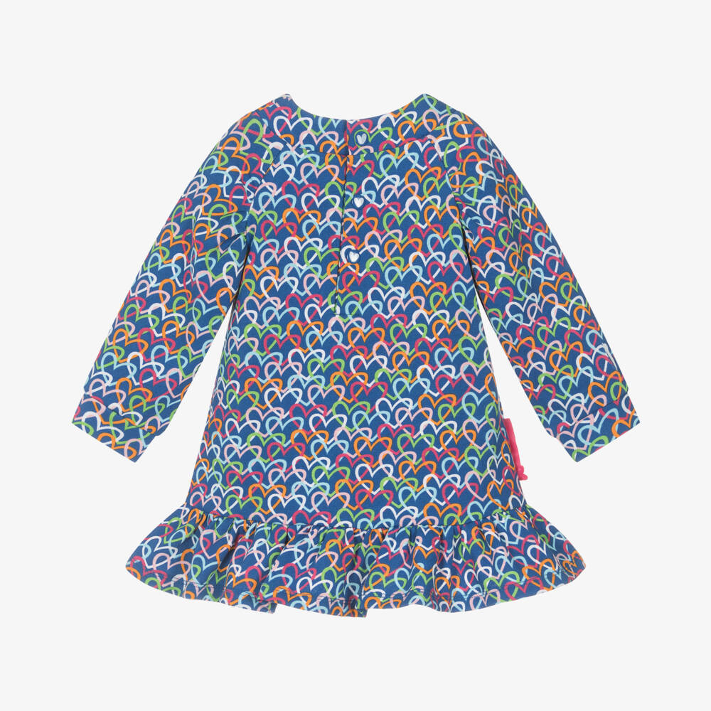 Agatha Ruiz de la Prada-Girls Blue Heart Jersey Dress Set | Childrensalon Outlet