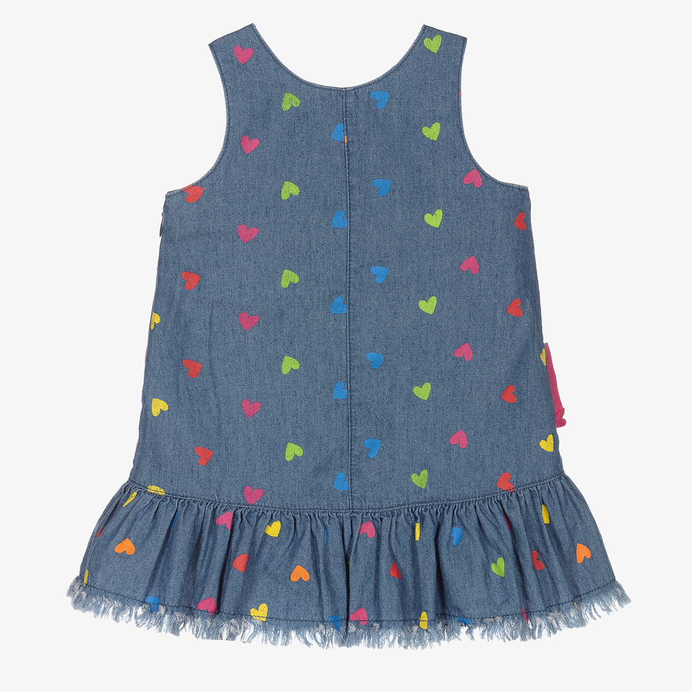 Agatha Ruiz de la Prada-فستان بينافور قطن شامبري لون أزرق | Childrensalon Outlet