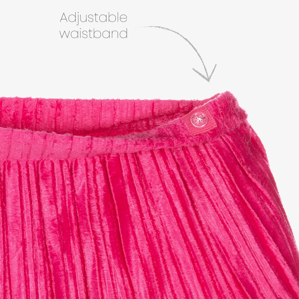 Agatha Ruiz de la Prada-طقم تنورة قطن لون أزرق وزهري | Childrensalon Outlet