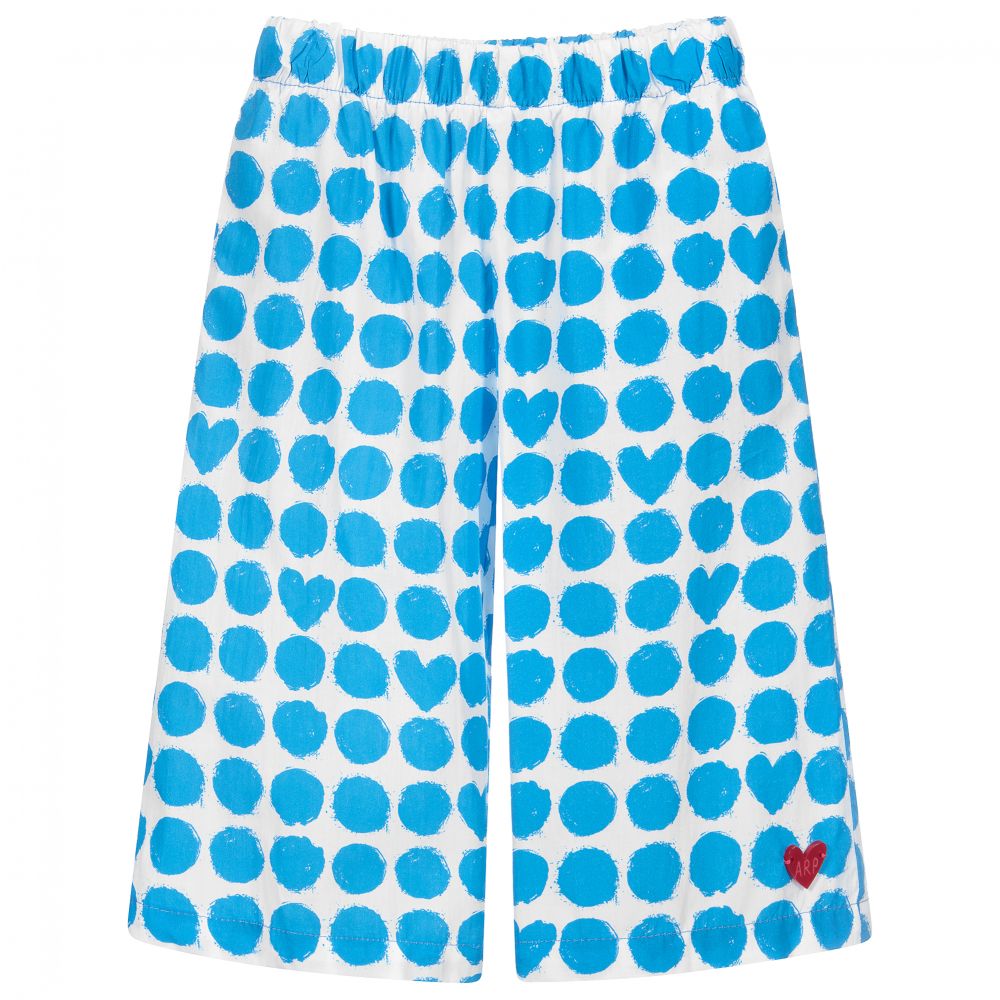 Agatha Ruiz de la Prada - Girls Blue Spot Trousers | Childrensalon