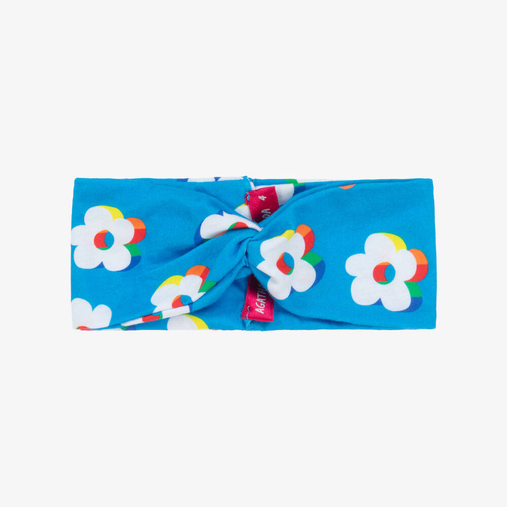 Agatha Ruiz de la Prada-Girls Blue & White Floral Headband | Childrensalon Outlet