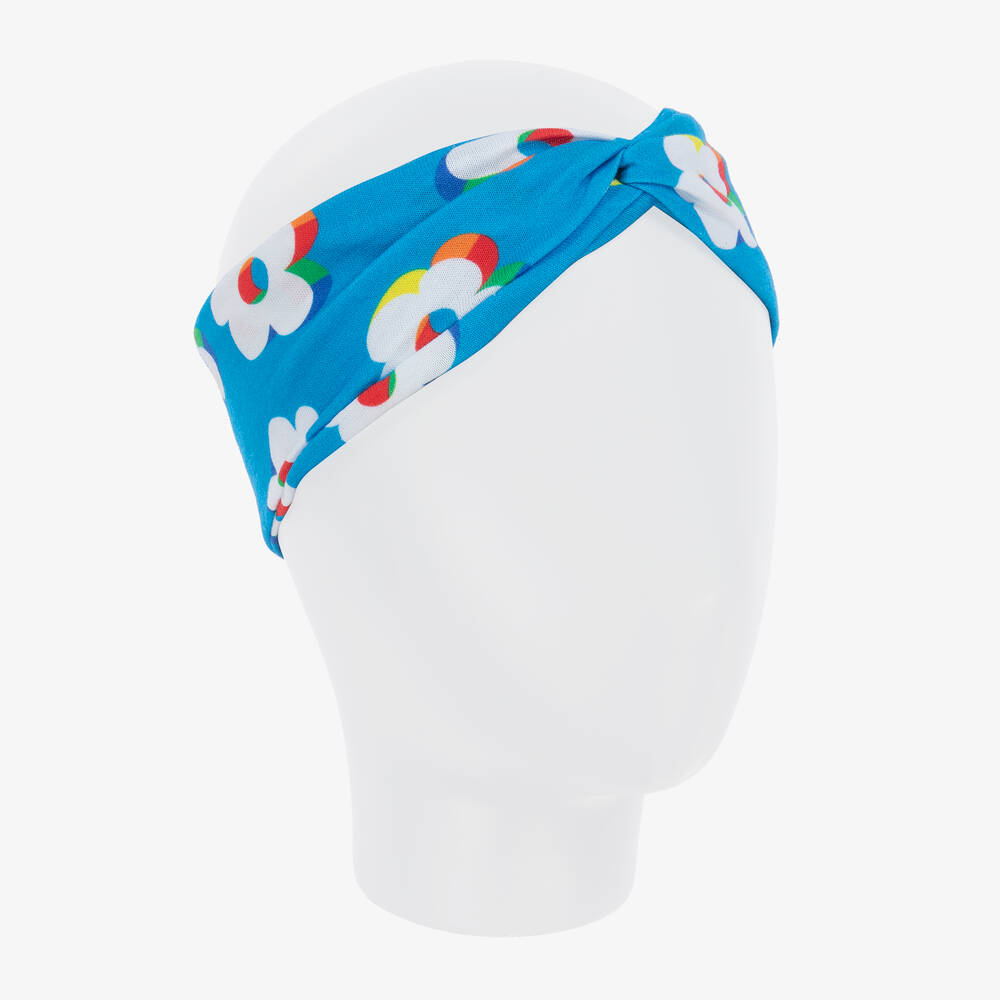Agatha Ruiz de la Prada-Girls Blue & White Floral Headband | Childrensalon Outlet