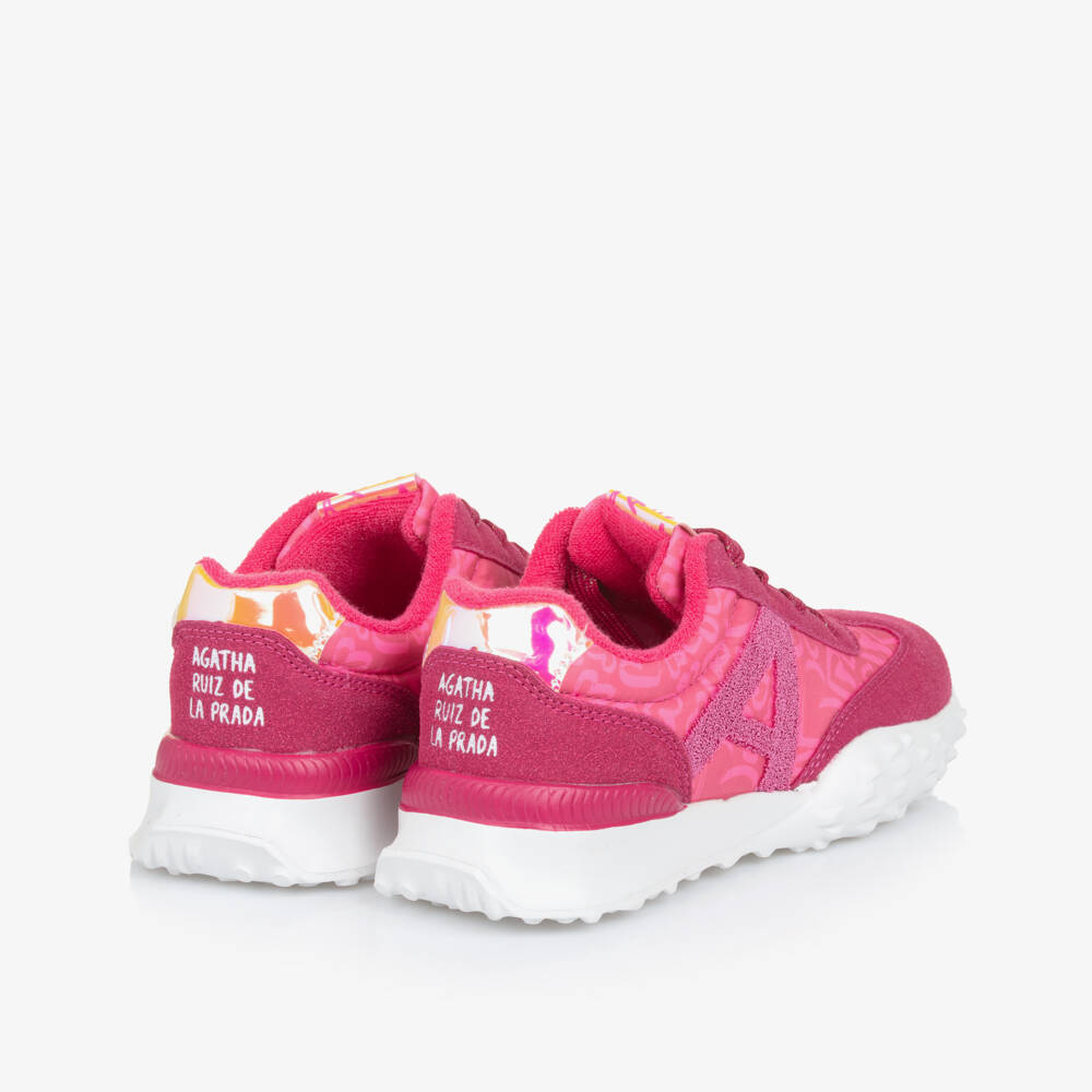 Agatha Ruiz de la Prada-Girls' Blush Heart Sneakers | Childrensalon Outlet