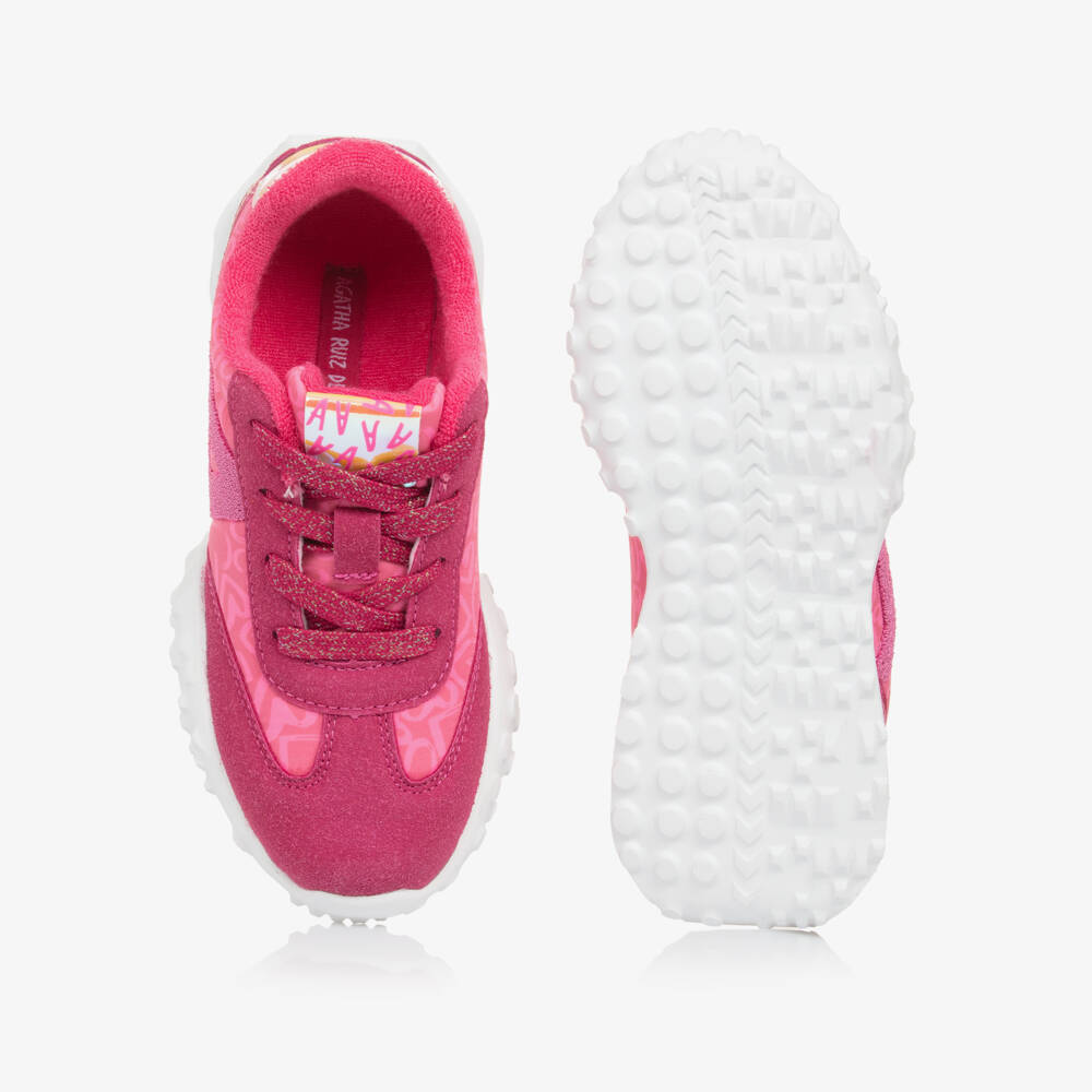 Agatha Ruiz de la Prada-Girls' Blush Heart Sneakers | Childrensalon Outlet