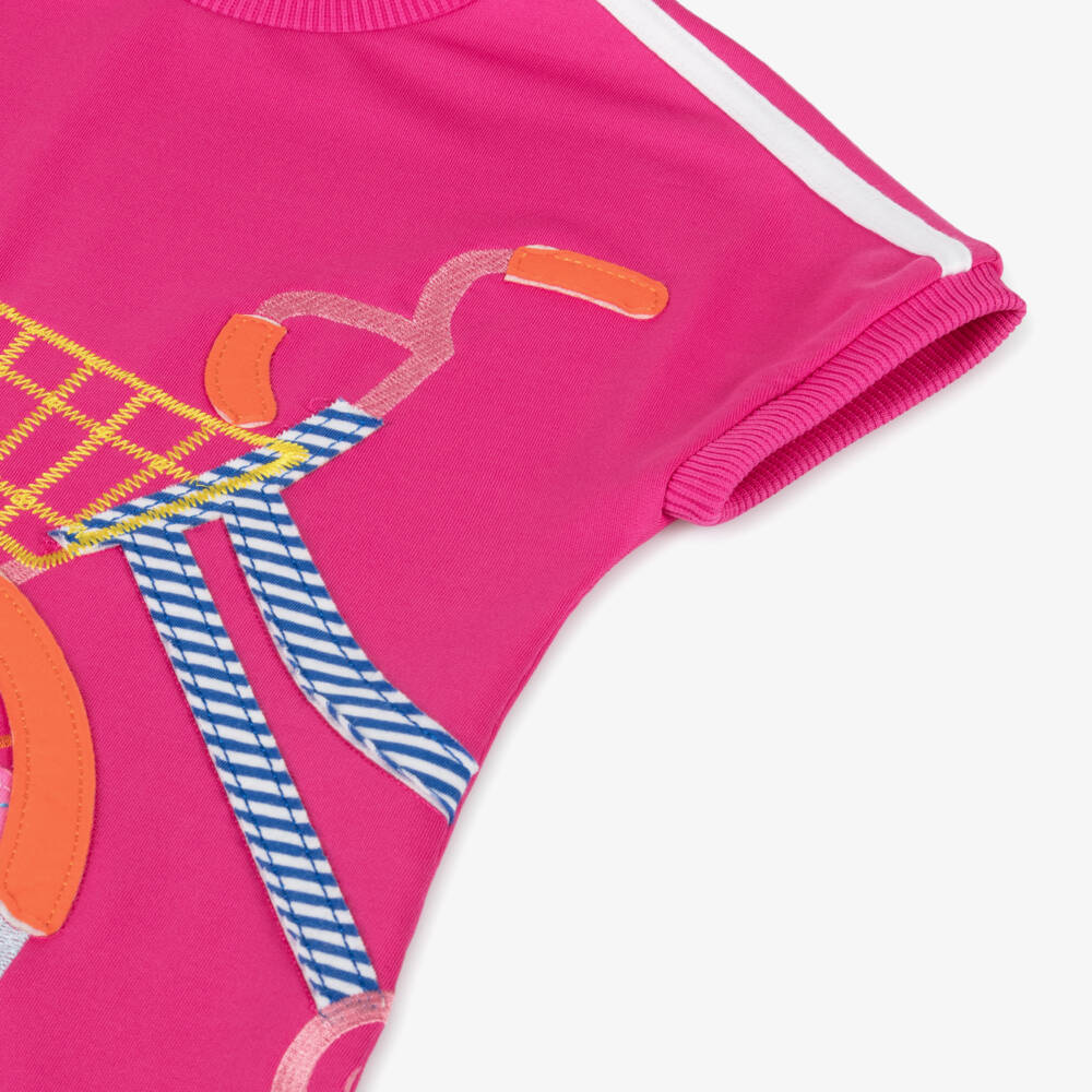 Agatha Ruiz de la Prada-Girls Blush Jersey Bicycle Dress | Childrensalon Outlet