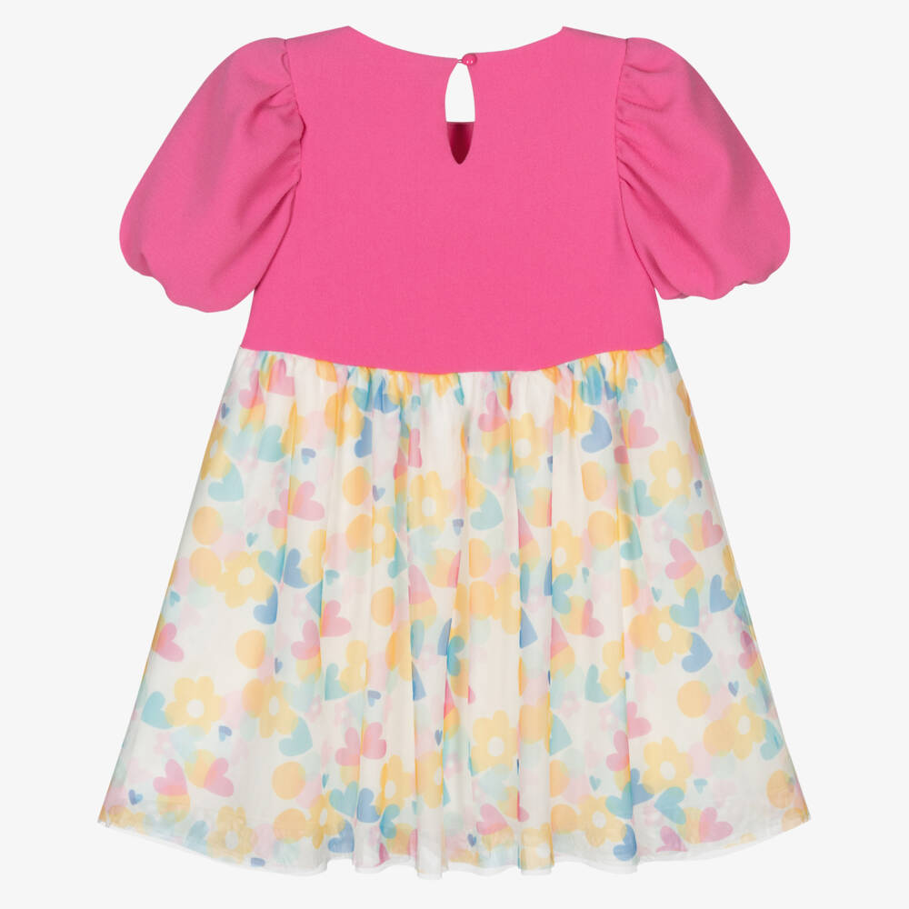 Agatha Ruiz de la Prada-Girls Blush Tulle & Crêpe Dress | Childrensalon Outlet