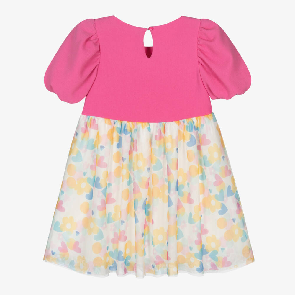 Agatha Ruiz de la Prada-Girls Blush Tulle & Crêpe Dress | Childrensalon Outlet
