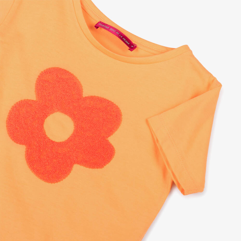 Agatha Ruiz de la Prada-Girls Bright Floral Cotton Tee | Childrensalon Outlet