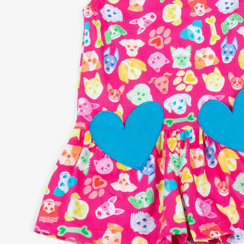 Agatha Ruiz de la Prada-Розовый комбинезон с собаками для девочек | Childrensalon Outlet