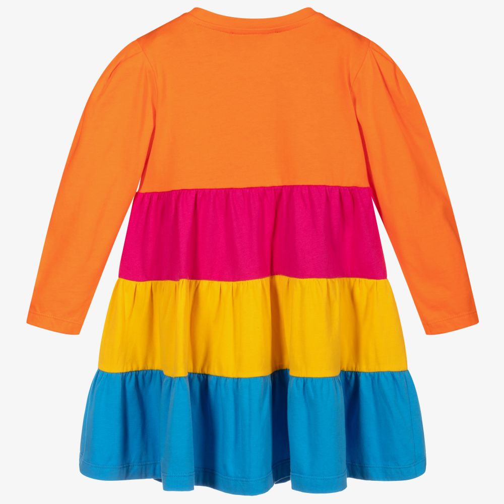 Agatha Ruiz de la Prada-فستان قطن لون برتقالي للبنات | Childrensalon Outlet