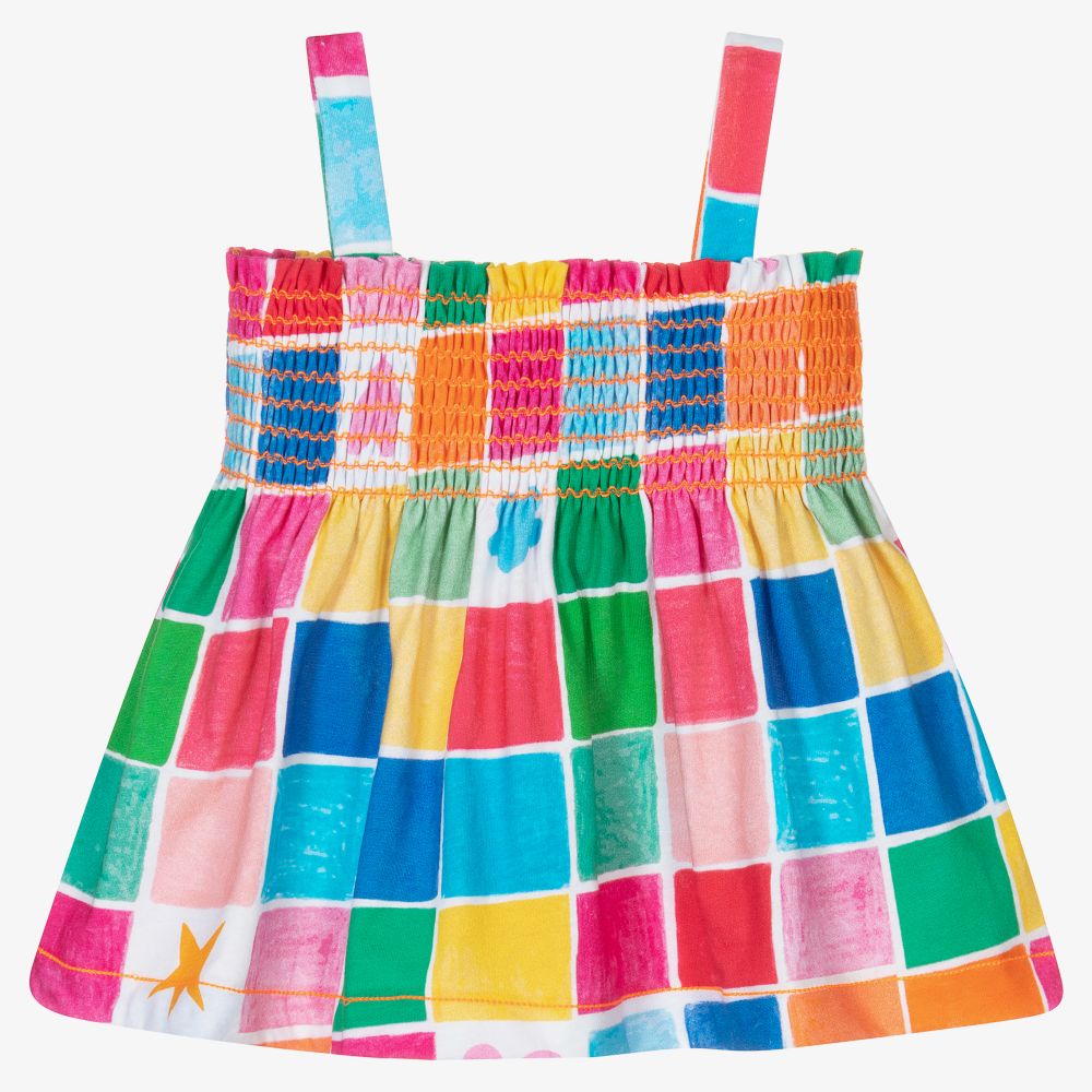 Agatha Ruiz de la Prada - Girls Colourful Cotton Sun Top | Childrensalon