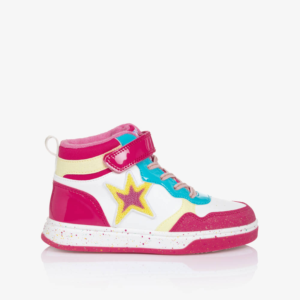 Agatha Ruiz de la Prada-Girls Colourful Leather High-Tops | Childrensalon Outlet