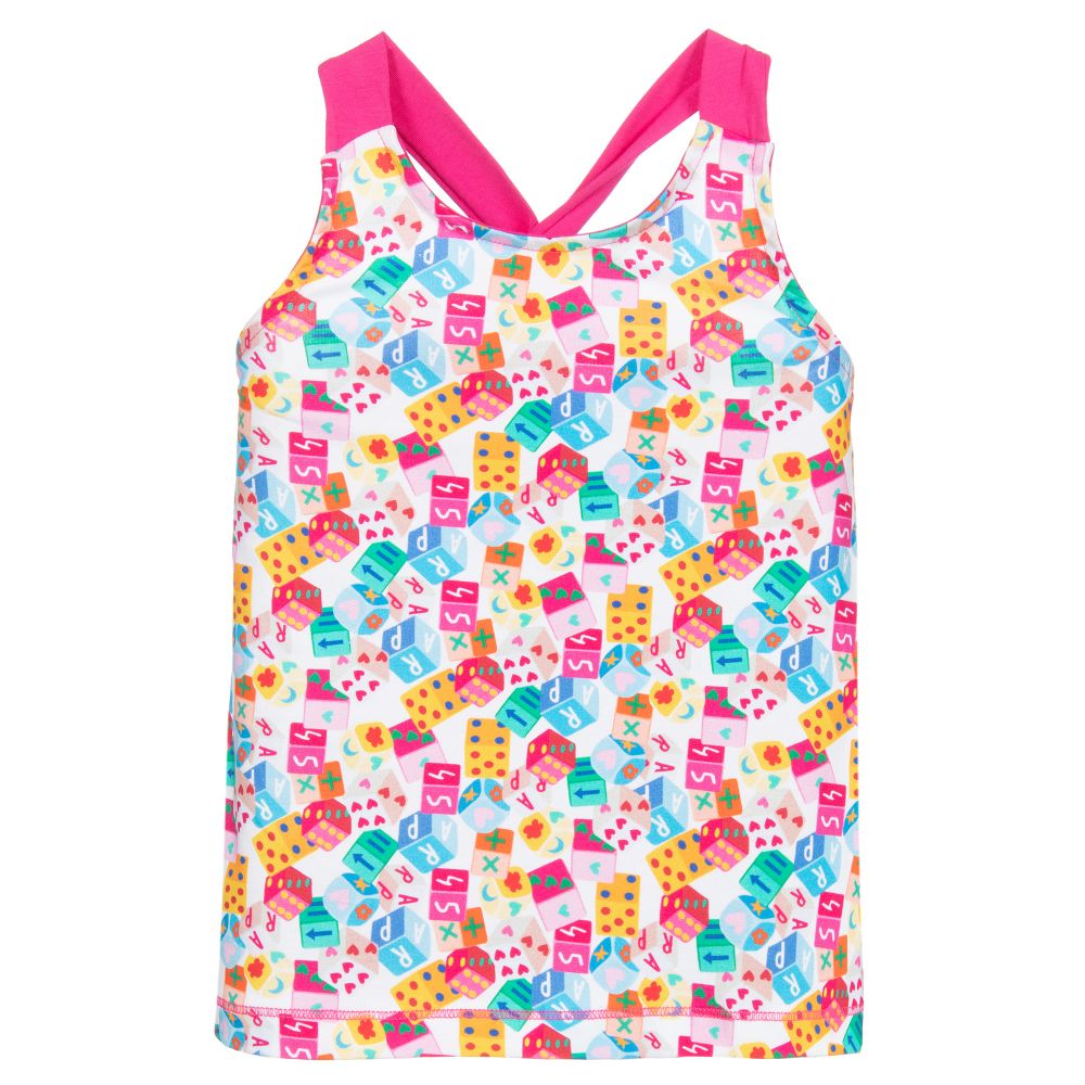 Agatha Ruiz de la Prada - Girls Colourful Sleeveless Top | Childrensalon