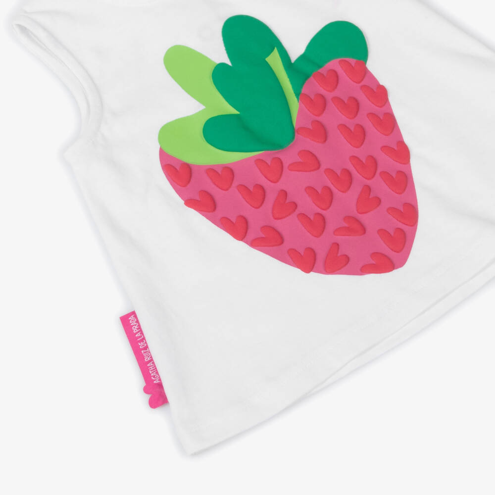 Agatha Ruiz de la Prada-Girls Cotton Berry Delight Short Set | Childrensalon Outlet