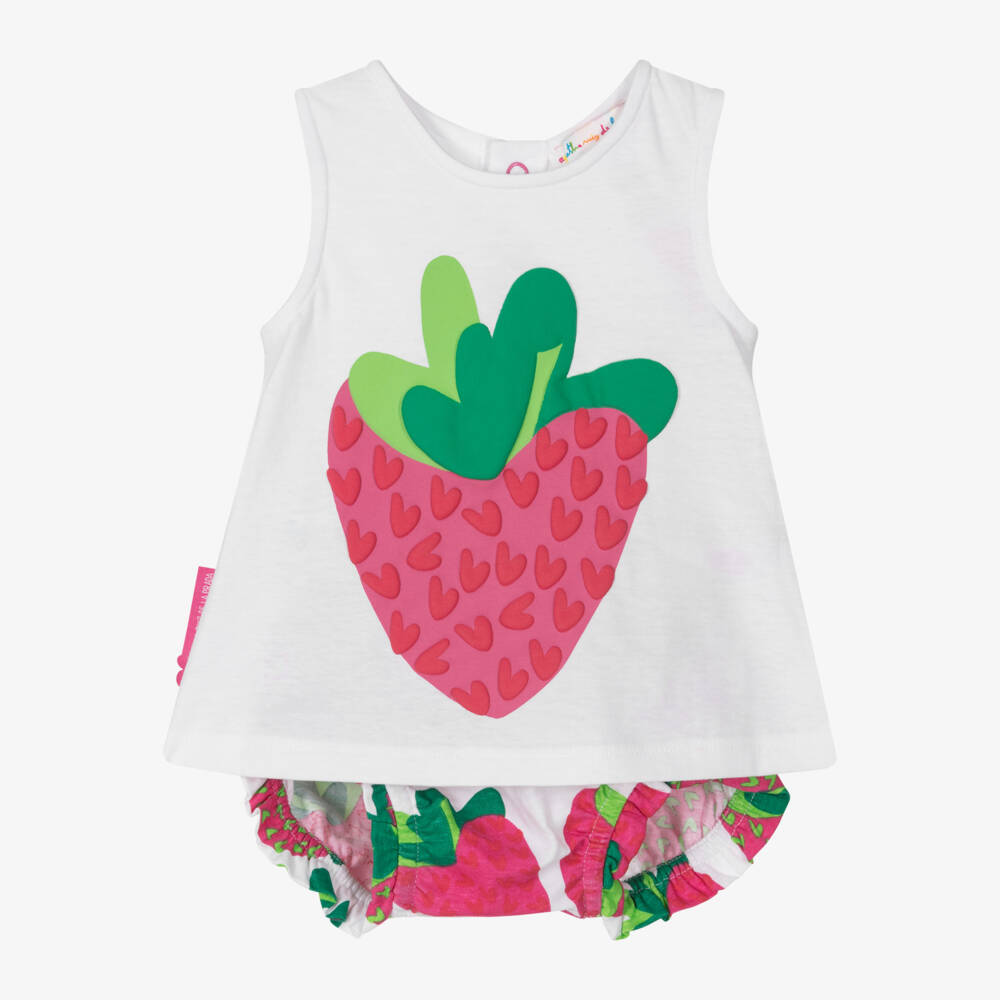 Agatha Ruiz de la Prada-Girls Cotton Berry Delight Short Set | Childrensalon Outlet