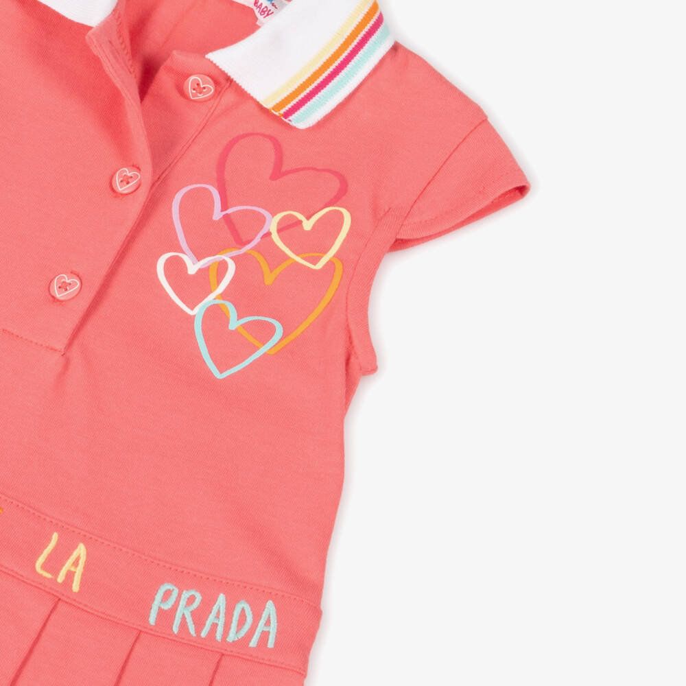 Agatha Ruiz de la Prada-Girls Cotton Pink Polo Dress | Childrensalon Outlet