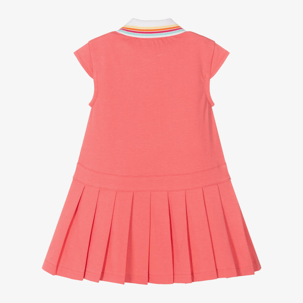 Agatha Ruiz de la Prada-Girls Cotton Pink Polo Dress | Childrensalon Outlet