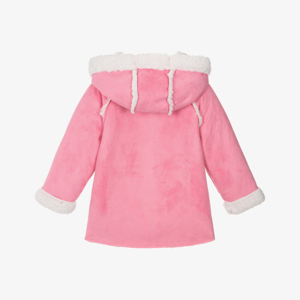 Agatha Ruiz de la Prada-Girls Cozy Pink Hooded Jacket | Childrensalon Outlet