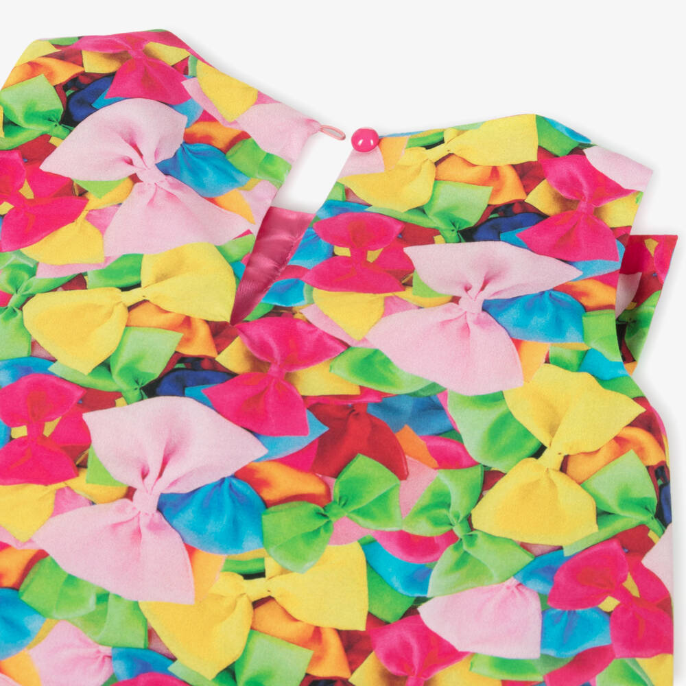 Agatha Ruiz de la Prada-Girls Delightful Cotton Bow Frock | Childrensalon Outlet