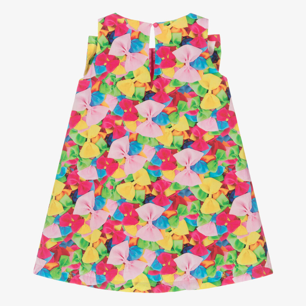 Agatha Ruiz de la Prada-Girls Delightful Cotton Bow Frock | Childrensalon Outlet