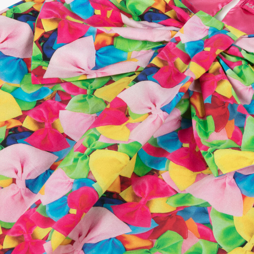 Agatha Ruiz de la Prada-Girls Delightful Cotton Bow Frock | Childrensalon Outlet