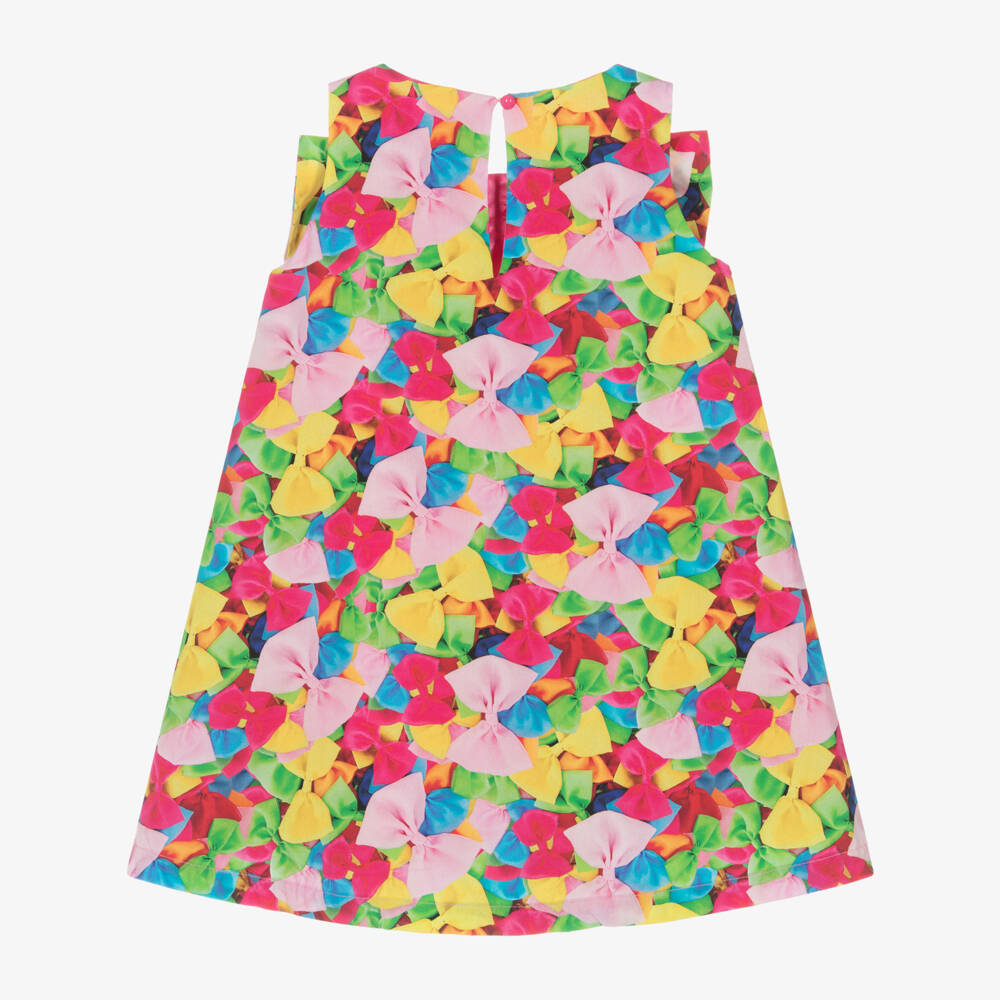 Agatha Ruiz de la Prada-Girls Delightful Cotton Bow Frock | Childrensalon Outlet